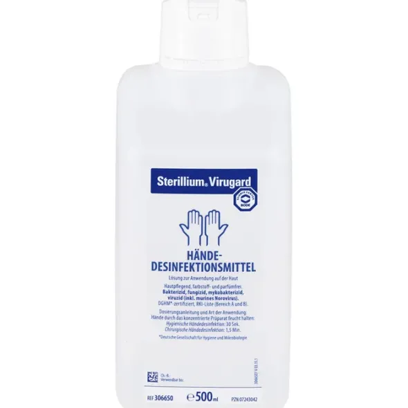 STERILLIUM Virugard Händedesinfektion Lösung 500 ml