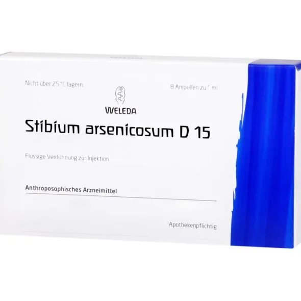STIBIUM ARSENICOSUM D 15 Ampullen 8X1 ml