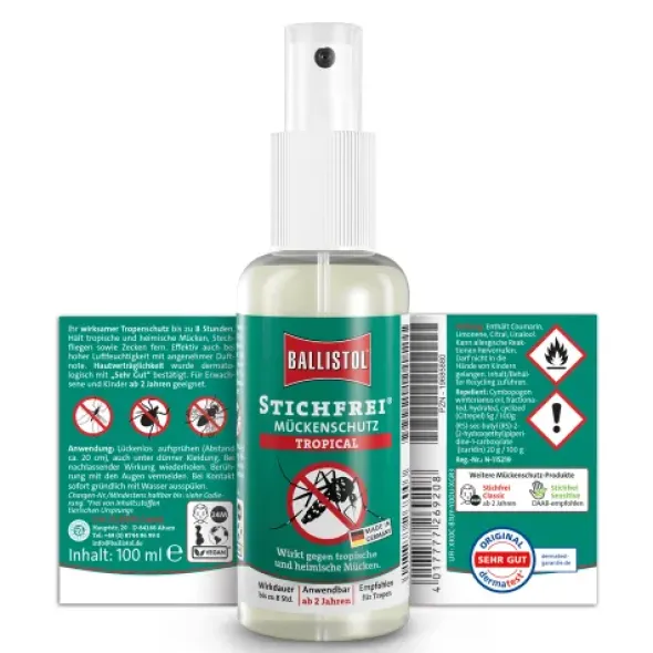 STICHFREI Mückenschutz Tropical Pumpspray 100 ml
