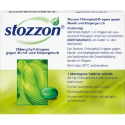 STOZZON Chlorophyll überzogene Tabletten 40 St