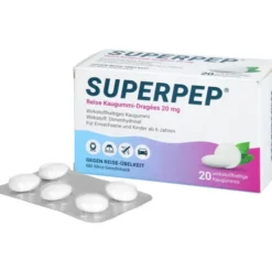 SUPERPEP Reise Kaugummi Dragees 20 mg 20 St