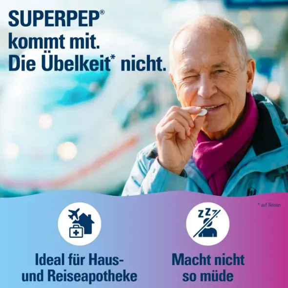 SUPERPEP Reise Kaugummi Dragees 20 mg 20 St