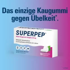 SUPERPEP Reise Kaugummi Dragees 20 mg 20 St