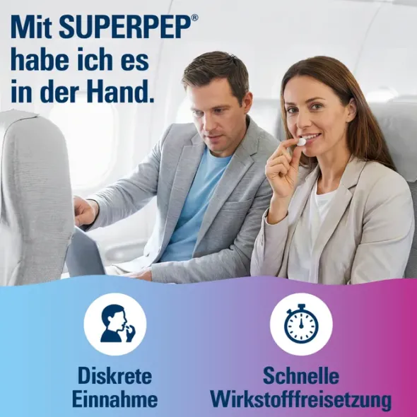 SUPERPEP Reise Kaugummi Dragees 20 mg 20 St