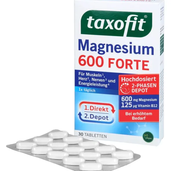 TAXOFIT Magnesium 600 FORTE Depot Tabletten 30 St