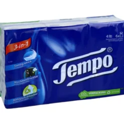 TEMPO Taschentücher ohne Menthol 56505 6X10 St