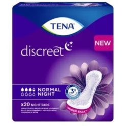 TENA DISCREET Inkontinenz Einlagen normal night 20 St