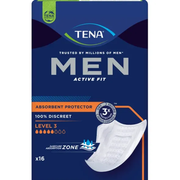 TENA MEN Active Fit Level 3 Inkontinenz Einlagen 16 St