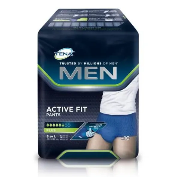 TENA MEN Active Fit Pants plus L 10 St