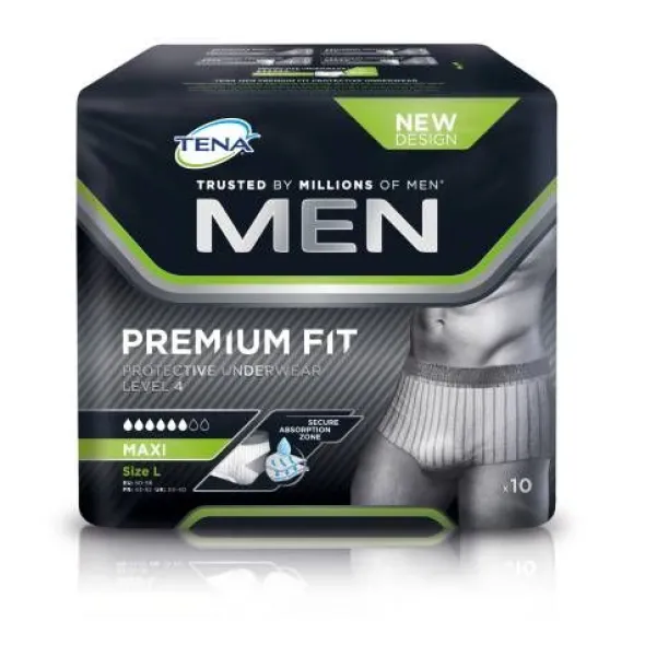 TENA MEN Level 4 Premium Fit Prot.Underwear L 10 St