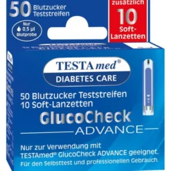 TESTAMED GlucoCheck Advance 50 Teststr.m.10 Lanz. 1 P