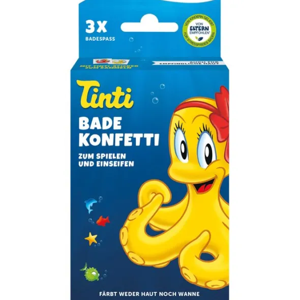 TINTI Badekonfetti 3er Pack DisplaySchale 3X6 g