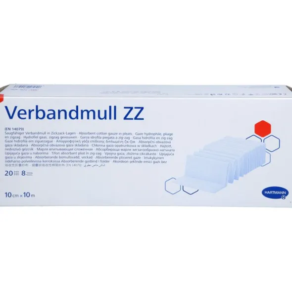 VERBANDMULL Hartmann 10 cmx10 m zickzack 1 St
