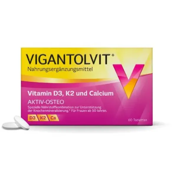 VIGANTOLVIT Vitamin D3 K2 Calcium Filmtabletten 60 St