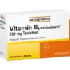 VITAMIN B1-RATIOPHARM 200 mg Tabletten 100 St