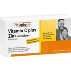 VITAMIN C PLUS Zink-ratiopharm Brausetabletten 40 St