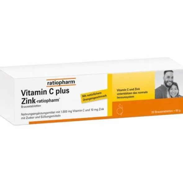 VITAMIN C PLUS Zink-ratiopharm Brausetabletten 20 St