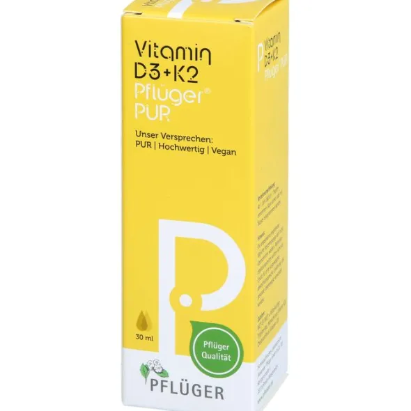 VITAMIN D3+K2 Pflüger PUR 500 I.E./25 ?g Tropfen 30 ml
