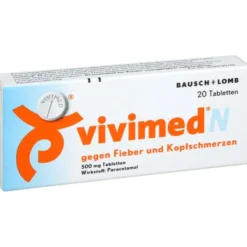 VIVIMED N gegen Fieber und Kopfschmerzen Tabletten 20 St
