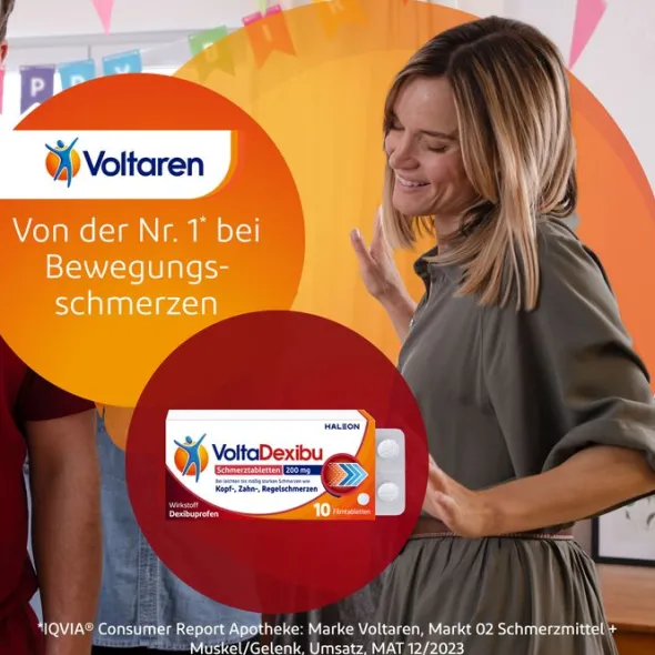 VOLTADEXIBU Schmerztabletten 200 mg Filmtabletten 10 St