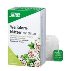WEISSDORNBLÄTTER m.Blüten Arzneitee Bio Salus Fbtl 15 St