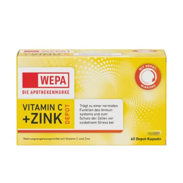 WEPA Vitamin C+Zink Kapseln 60 St
