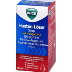 WICK Husten-Löser Sirup mit Honigaroma 200mg/15ml 120 ml