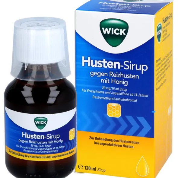 WICK Husten-Sirup gegen Reizhusten mit Honig 120 ml