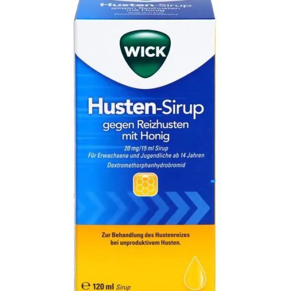 WICK Husten-Sirup gegen Reizhusten mit Honig 120 ml