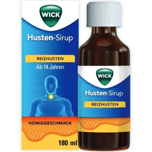 WICK Husten-Sirup gegen Reizhusten mit Honig 180 ml