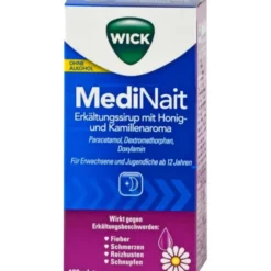 WICK MediNait Erkält.Sirup m.Honig-u.Kamillenaroma 120 ml