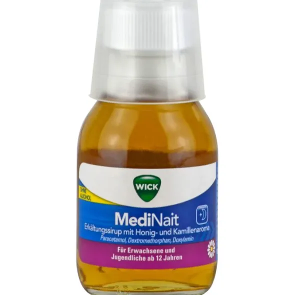 WICK MediNait Erkält.Sirup m.Honig-u.Kamillenaroma 120 ml