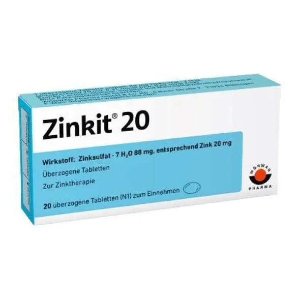 ZINKIT 20 überzogene Tabletten 20 St