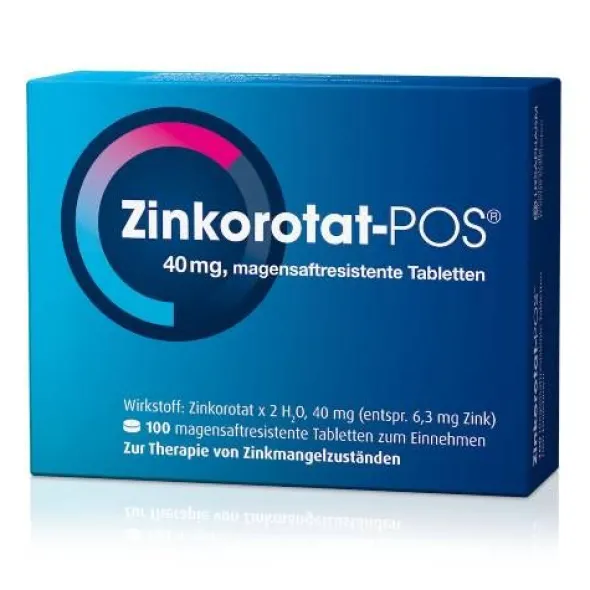 ZINKOROTAT POS magensaftresistente Tabletten 100 St